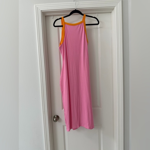 Pink Lily Every Now And Then Pink Ribbed Midi Dress - Picture 3 of 4